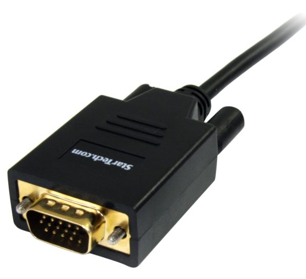 6ft 2m Mini DisplayPort to VGA 2 597x544