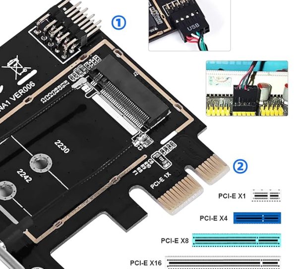 MZHOU Wireless Network Card Adapter M.2 3 597x544