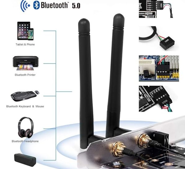 MZHOU Wireless Network Card Adapter M.2 5 597x544