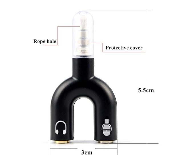 RiaTech Black 3.5mm Audio 2 597x544