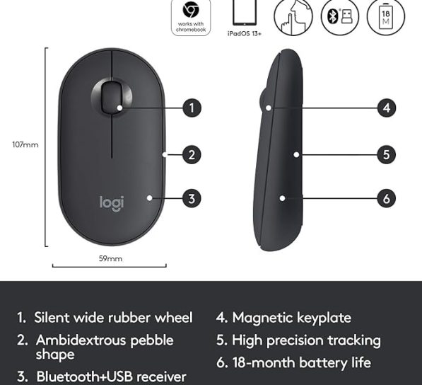 ‎Pebble M350 graphite 5 597x544